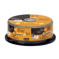 Confezione cd-r intenso 80 / 700mb 52x speed, cakebox spindel