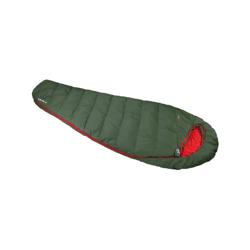 sacco a pelo high peak pak 1000 eco 23251 verde scuro/rosso [23251]