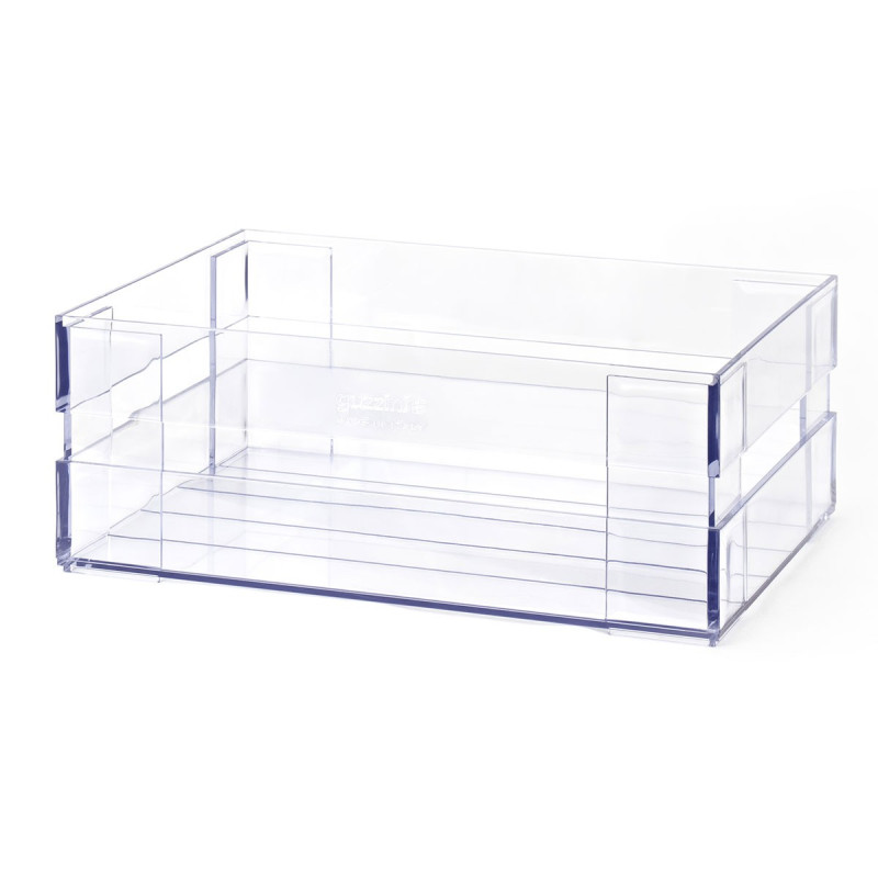 cassetta guzzini l scatola oortaoggetti per cucina/negozio trasparente