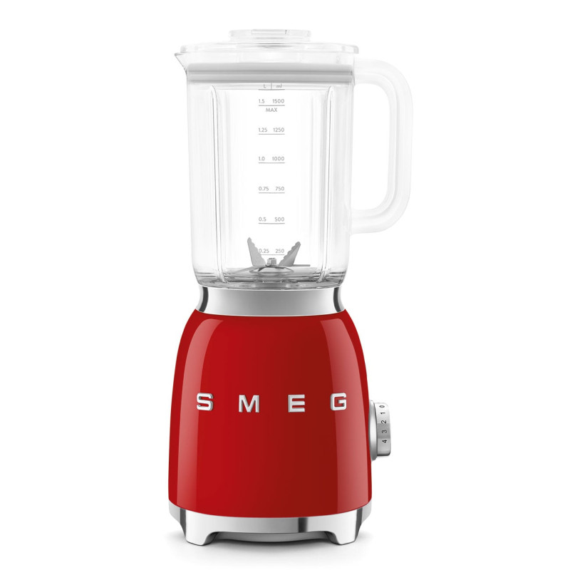 frullatore smeg estetica anni 50 1.5l 800w cavo 1m rosso [blf03rdeu]