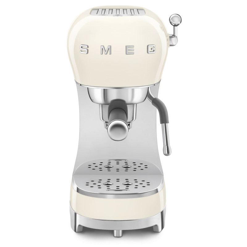 macchina da caffe' smeg estetica anni 50 1.1l 1350w crema [ecf02creu]