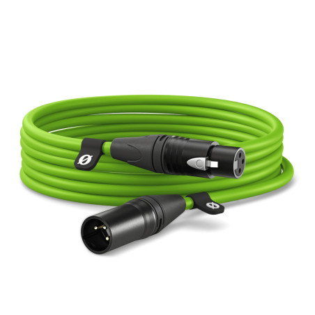 cavo microfonico rode xlr6m-g da xlr masc a xlr fem 6m verde