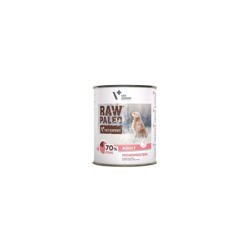 cibo umido per cani adulti vetexpert raw paleo turkey 400 g