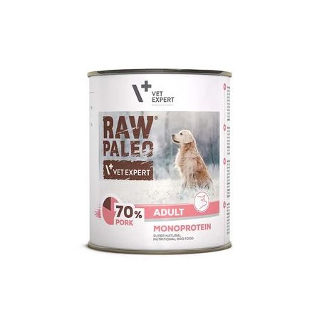 cibo umido per cani adulti vetexpert raw paleo turkey 400 g