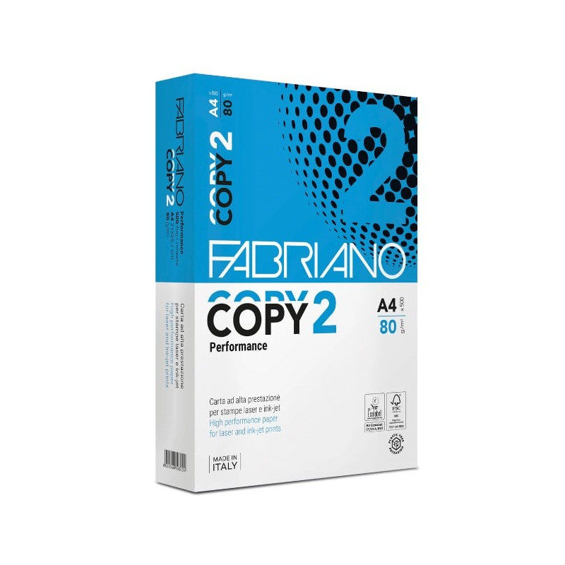 carta in risma fabriano copy 2 performance a4 80g 500 fogli bianco