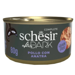 cibo umido per gatti agras pet foods schesir after dark pollo 80g