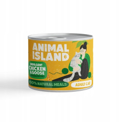 mangime animal island pollo + oca per gatti 200g