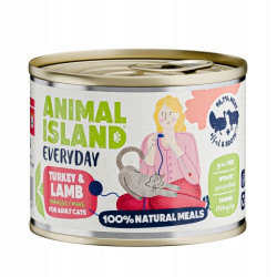 mangime animal island everyday tacchino + agnello per gatti 200g