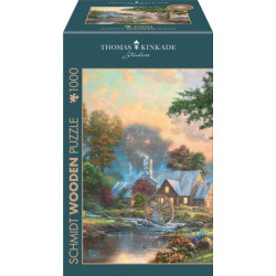 puzzle schmidt spiele thomas kinkade studios: il vecchio mulino ad
