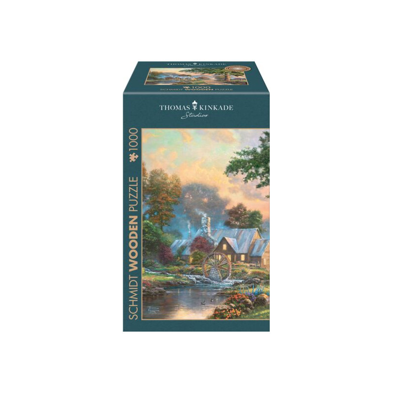 puzzle schmidt spiele thomas kinkade studios: il vecchio mulino ad