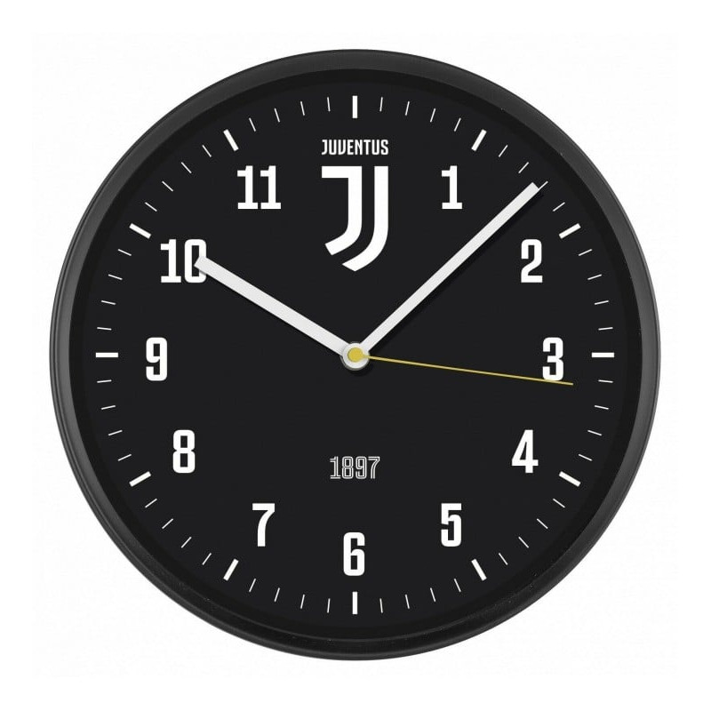 orologio da parete lowell 00875in2 juventus official nero [00875ju2]