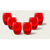 bicchieri ar.ca.s.a.s bombati 350ml rosso 6pz [58752]