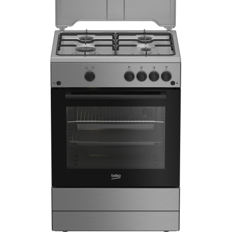 cucina a gas beko fbg62010dx libera installazione 60cm 4 fuochi 10400w