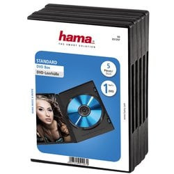 Custodia dvd hama 5 pz. nero 51297 [51297]