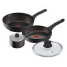 set di pentole lagostina cucina eco nero 5pz [2100128452]