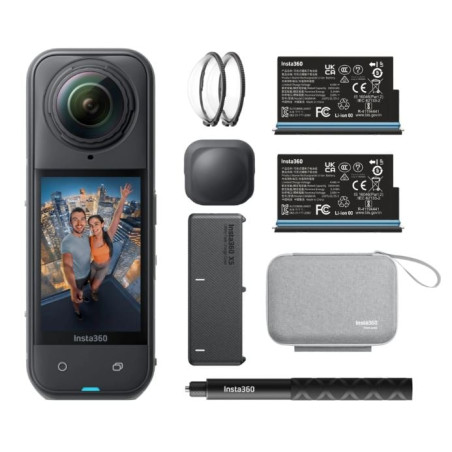 videocamera action cam insta360 x5 72mp nero