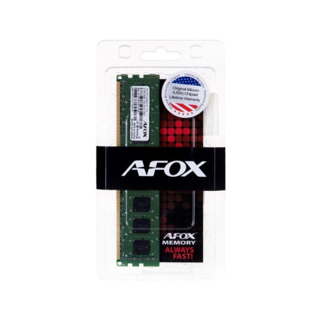 ram dimm ddr3 1x8gb afox afld38ck1p 1866mhz cl9 1.5v verde [afld38ck1p]