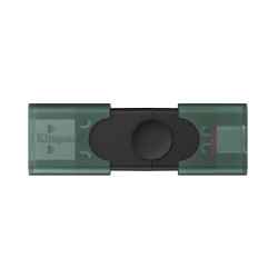 pen drive 128gb kingston data traveler duog2 usb tipo a/c 3.2 nero/verde