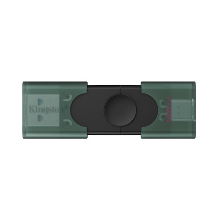 pen drive 128gb kingston data traveler duog2 usb tipo a/c 3.2 nero/verde