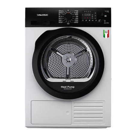 asciugatrice sangiorgio sdr8i libera installazione 8kg/pompa di calore/a+++/bianco