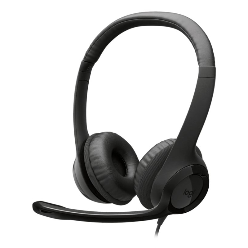 cuffia logitech h390 a padiglione per musica/chiamate con microfono