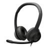 cuffia logitech h390 a padiglione per musica/chiamate con microfono