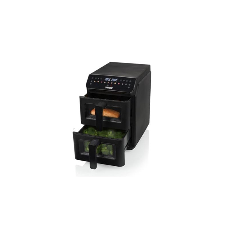 friggitrice ad aria princess double stack 11.2l 3000w nero [182490]