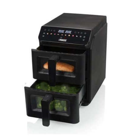 friggitrice ad aria princess double stack 11.2l 3000w nero [182490]