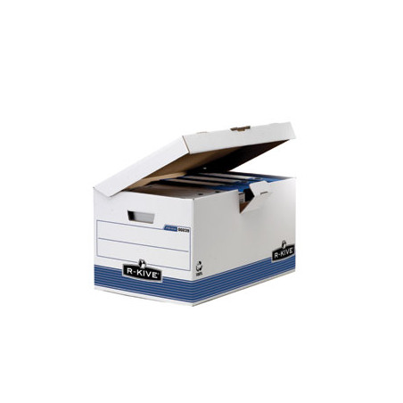 scatola archivio r-kive con coperchio a ribalta bankers box system