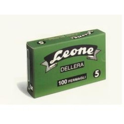 clips leone 100 pz. n.5 49 mm zincati antirruggine [fz5]