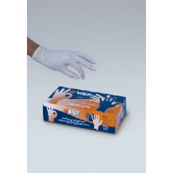 guanti monouso viva in lattice 100 pz misura grande [4100l]