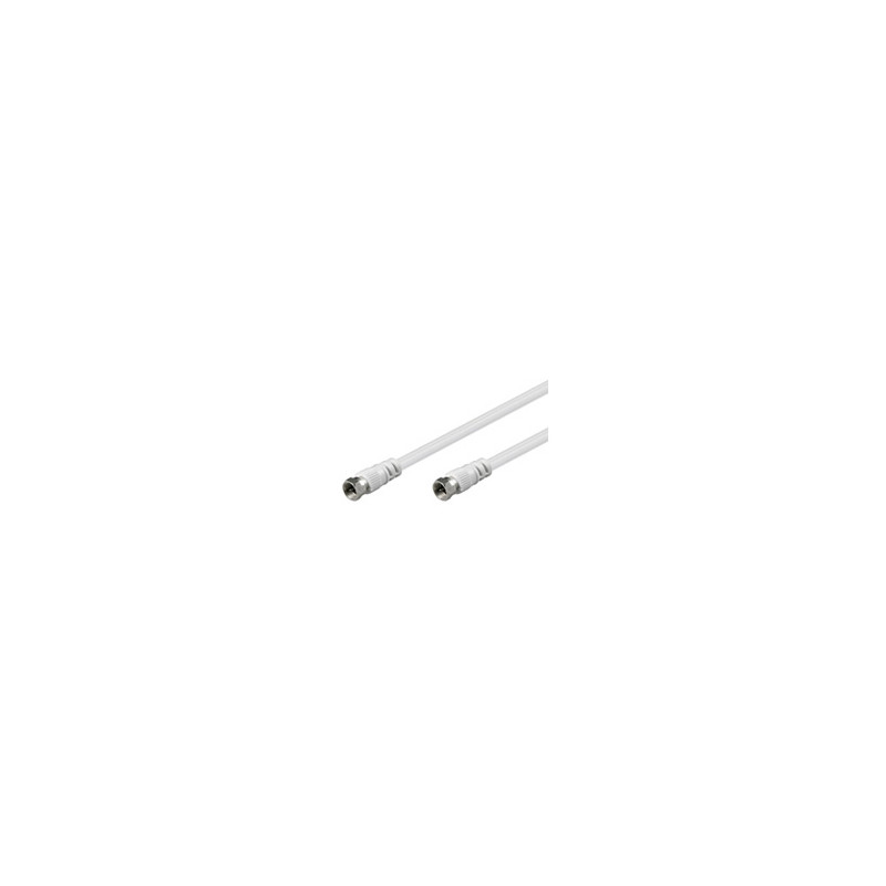 cavo antenna satellite f/f 2,5 mt bianco