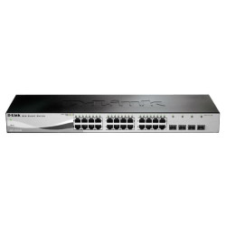 Switch d-link 10/100/1000mbps ethernet 24porte nero [dgs-1210-28]