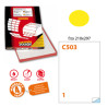 etichetta adesiva c/503 giallo fluo 100fg a4 210x297mm (1et/fg) markin