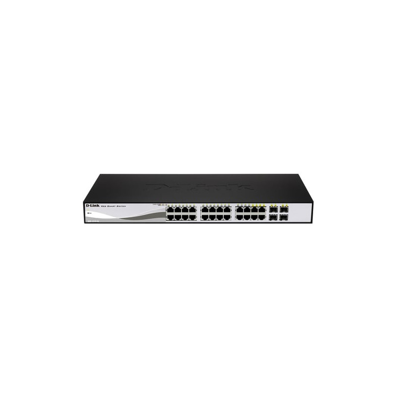 Switch d-link 24 porte 10/100/1000mbps gigabit poe smart con