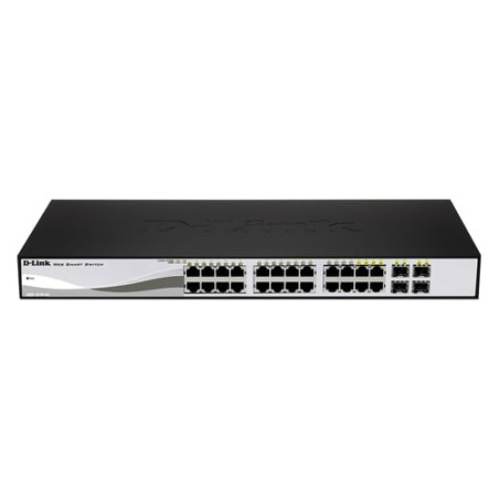 Switch d-link 24 porte 10/100/1000mbps gigabit poe smart con