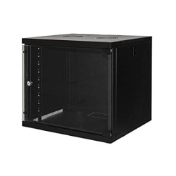 armadio rack a muro link 19" 9u 485x540x450mm con porta in vetro