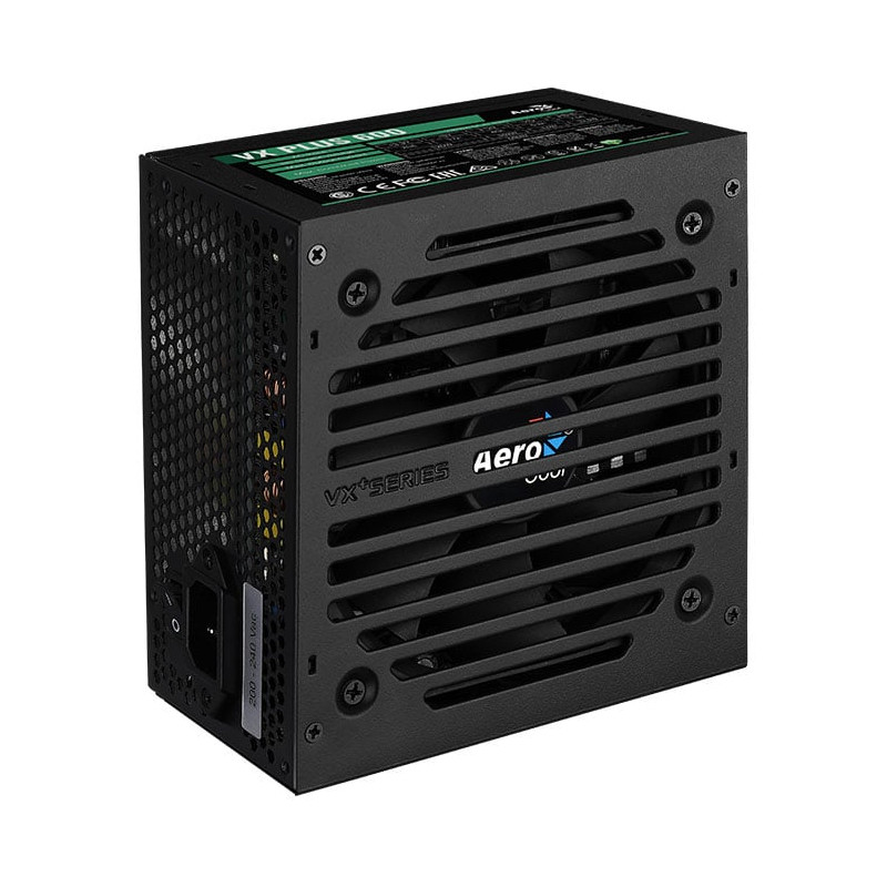 alimentatore 600w aerocool pgs vx-600plus 80+ box nero [aeropgsvx-600plus-80]