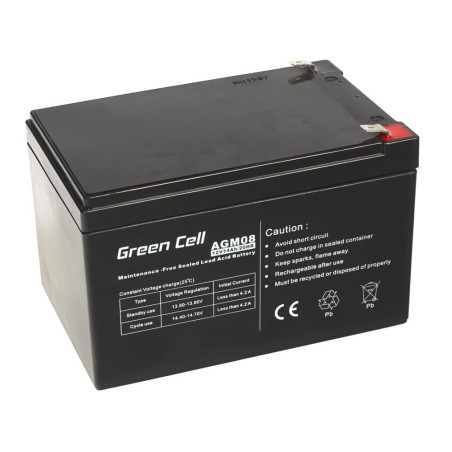 batteria green cell agm gc 12v 14ah [azgceuaz0000008]