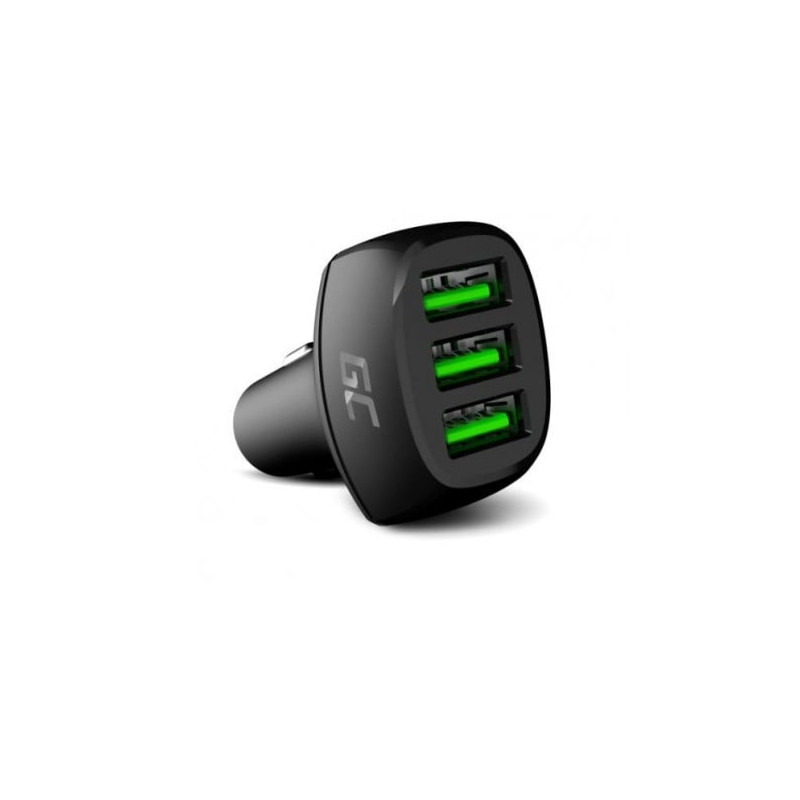 alimentatore auto green cell powerride 54w 3xusb 18w (ultra charge
