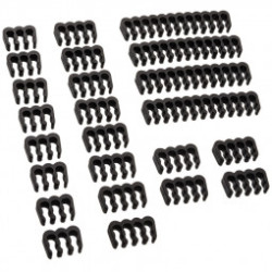 set fermacavi akasa ak-mx293 a pettine 3mm nero [ak-mx293]