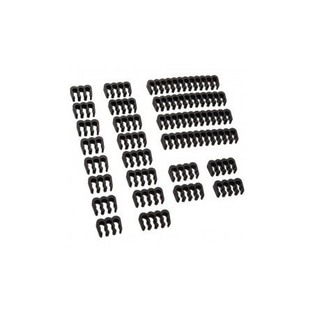 set fermacavi akasa ak-mx293 a pettine 3mm nero [ak-mx293]