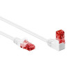 cavo di rete patch goobay cat.6 u/utp 1m angolato bianco [51522]