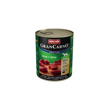 cibo umido per cani animonda grancarno adult manzo e anatra 800g