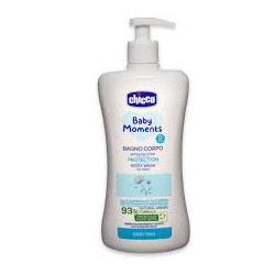bagno corpo chicco 10580 baby moments per pelle del bimbo 500ml