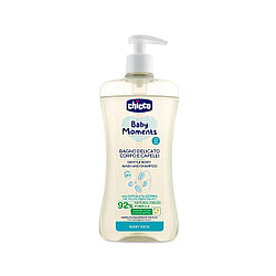 bagno shampoo chicco 10594 baby moments per corpo e capelli di bimbo