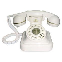 Telefono fisso brondi vintage 20 bianco