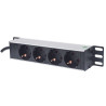 multipresa per rack intellinet 1u/10"/4 prese/15a/250v/1.8m/grigio