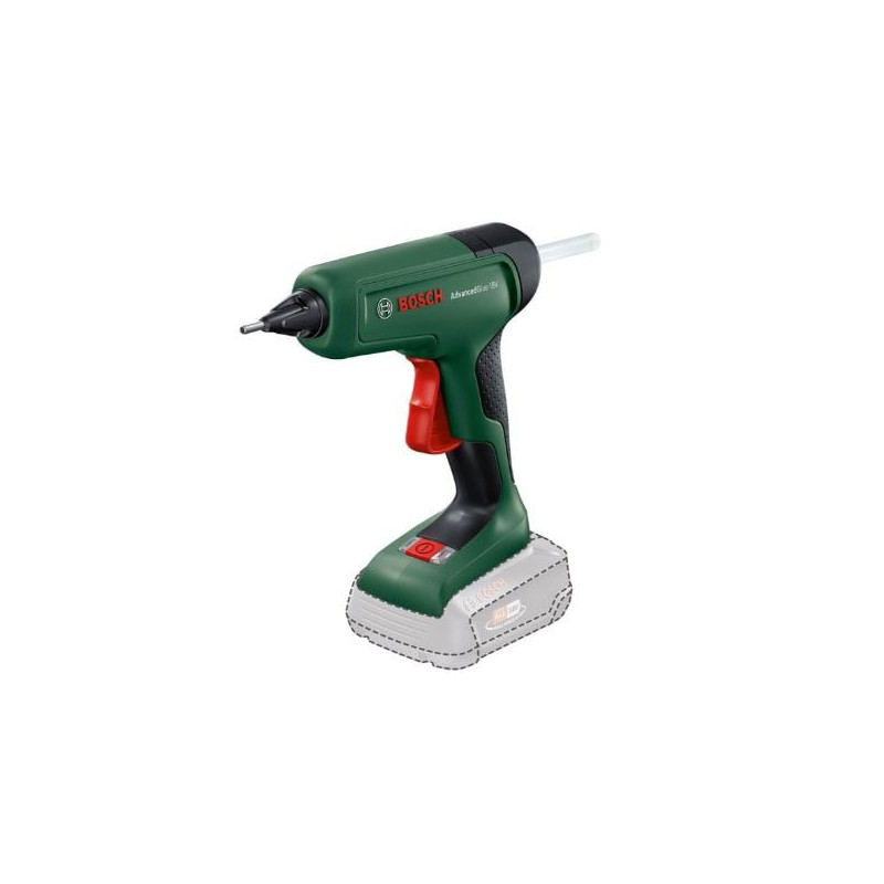 pistola colla a caldo bosch advancedglue a batterie 18v verde/nero