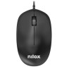 mouse nilox con cavo ottico usb 1200dpi nero [mousb1012]